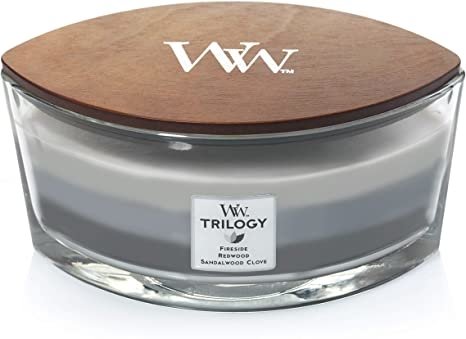 WoodWick Trilogy Warm Woods Ellipse Candle