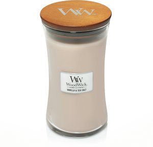 WoodWick Vanilla & Sea Salt Large Candle - afbeelding 1