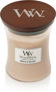 WoodWick Vanilla & Sea Salt Medium Candle - afbeelding 1