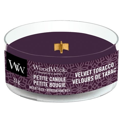 WoodWick Velvet Tobacco Petite Candle