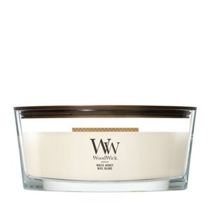 WoodWick White Honey Ellipse Candle