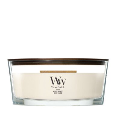 WoodWick White Honey - Elliptische Geurkaars