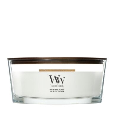 WoodWick White Tea & Jasmine Ellipse Candle