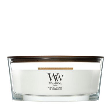 WoodWick White Tea & Jasmine Ellipse Kaars