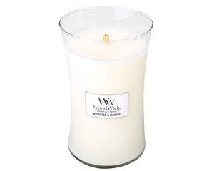 WoodWick White Tea & Jasmine Large Candle - afbeelding 2