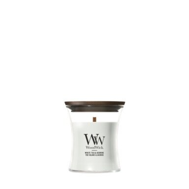 WoodWick White Tea & Jasmine Mini Candle