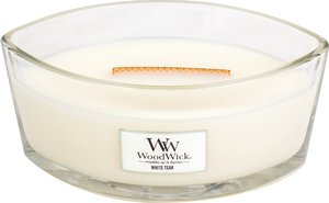WoodWick White Teak Ellipse Candle - afbeelding 1