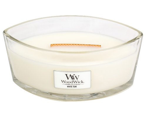 WoodWick White Teak Ellipse Candle - afbeelding 2