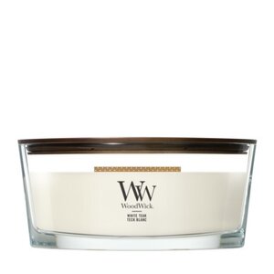 WoodWick White Teak Ellipse Candle