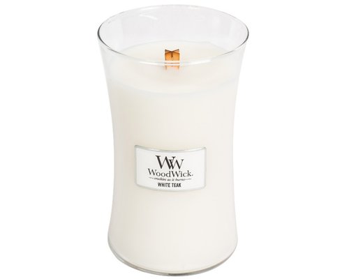 WoodWick White Teak Large Candle - afbeelding 2