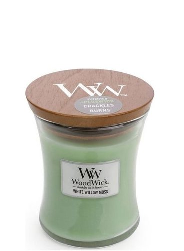 WoodWick White Willow Moss Petite Candle