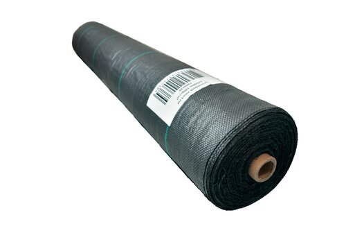 Worteldoek zwart rol 100g/m² 1 meter breed - Per meter - afbeelding 2