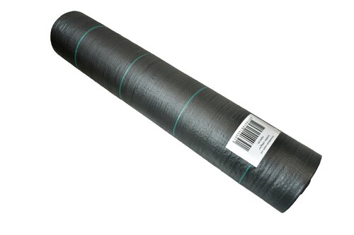 Worteldoek zwart rol 100g/m² 2 meter breed - Per meter - afbeelding 1