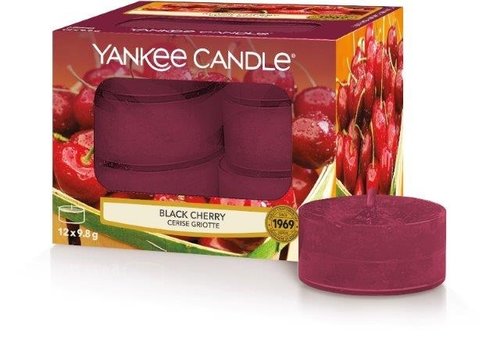 Yankee Candle Black Cherry Tea Lights 12 st