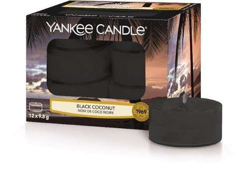 Yankee Candle Black Coconut Tea Lights 12 st