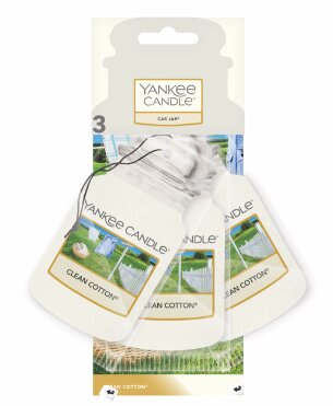 Yankee Candle Clean Cotton Car Jar 3 Pack