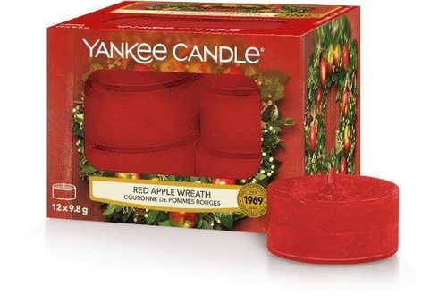 Yankee Candle Red Apple Wreath Tea Lights 12 st