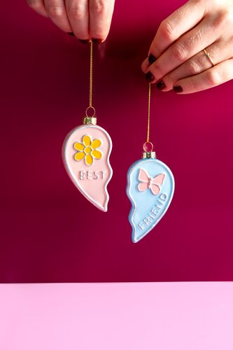 Yup in de Boom Best Friends Hart Kerstornament - afbeelding 2