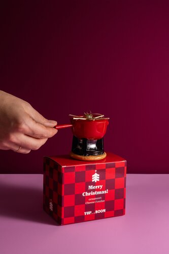 Yup in de Boom Kaasfondue Kerstornament - afbeelding 3