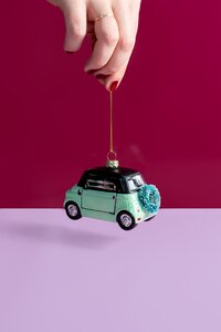 Yup in de Boom Stadsauto Mintgroen Kerstornament - afbeelding 3
