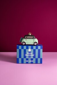 Yup in de Boom Stadsauto Mintgroen Kerstornament - afbeelding 4