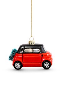 Yup in de Boom Stadsauto Oranje Kerstornament - afbeelding 1