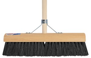 Zaalveger Zwart 40Cm M.Steel 150Cm