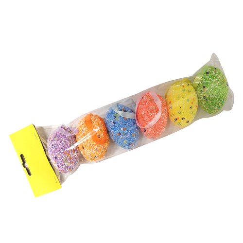 Zakje eieren spikkels 6 cm