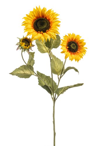 Zonnebloem Tak Zijde - 85cm Geel
